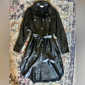 Bohme faux leather dress
